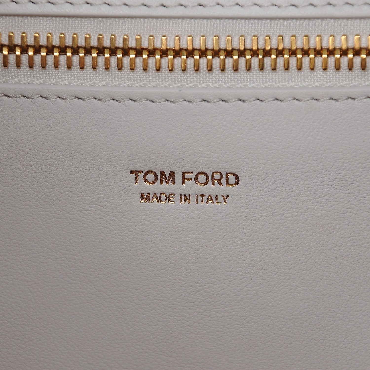 Tom Ford Calfskin Tubo Horizontal Tote Chalk 7 of 7
