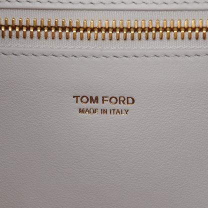 Tom Ford Calfskin Tubo Horizontal Tote Chalk 7 of 7