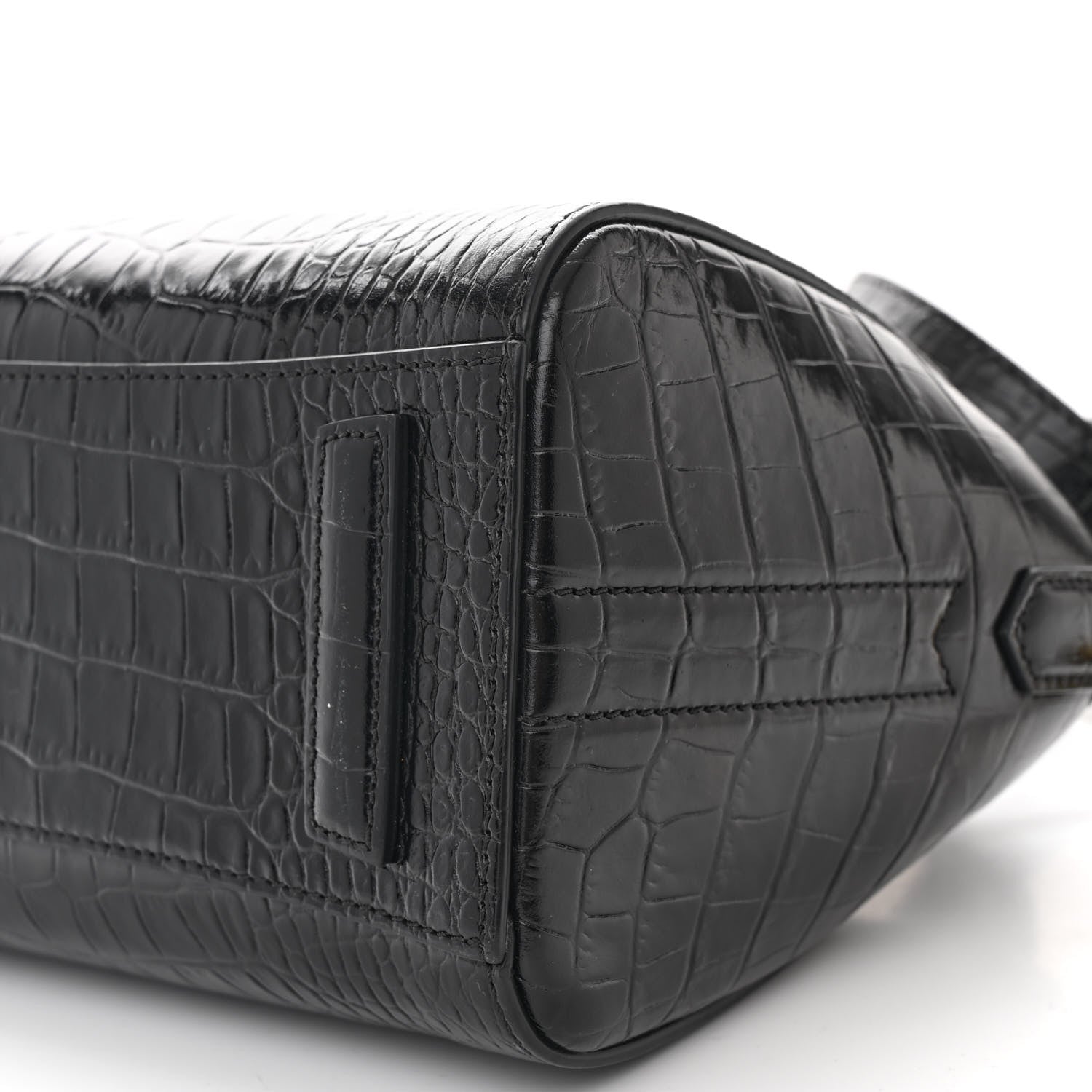 Givenchy Calfskin Crocodile Embossed Mini Antigona Black 10 of 10