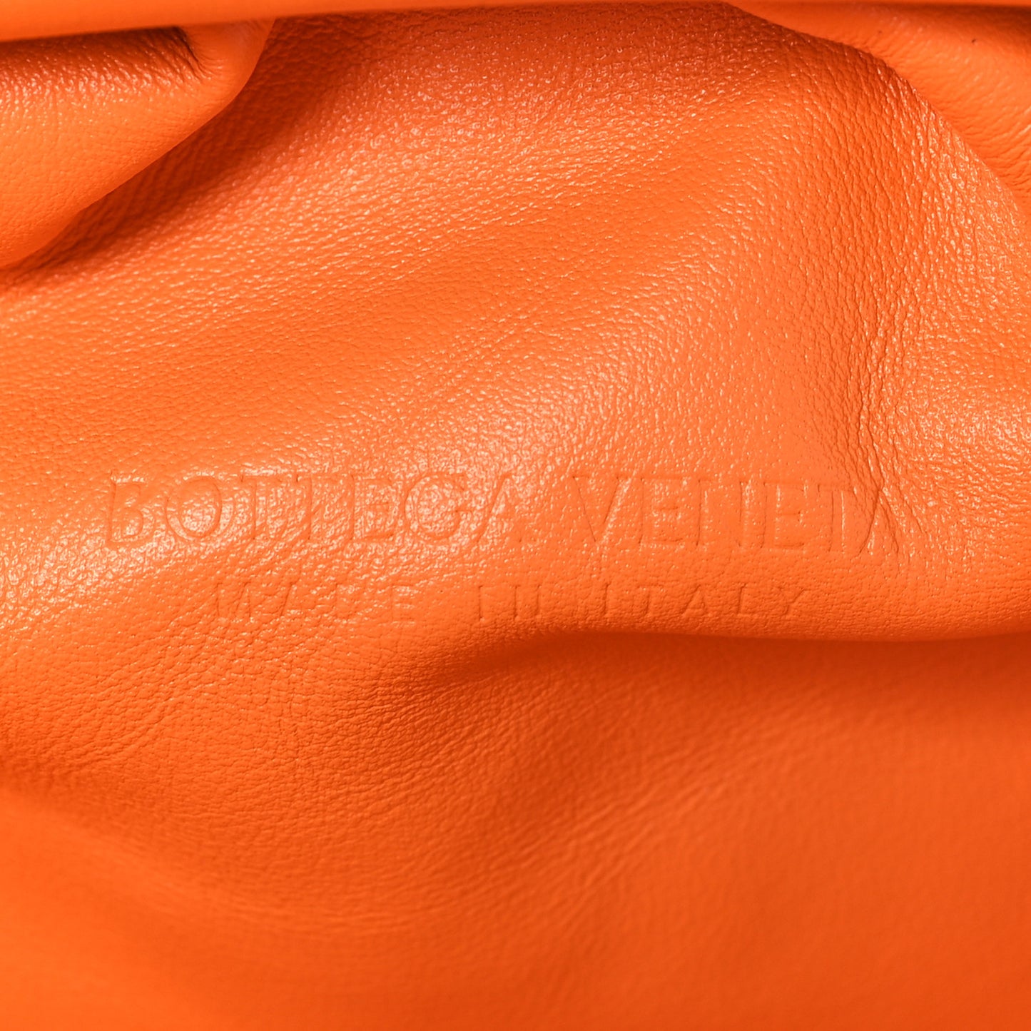 Smooth Butter Calf The Pouch Oversized Clutch Burnt Orange