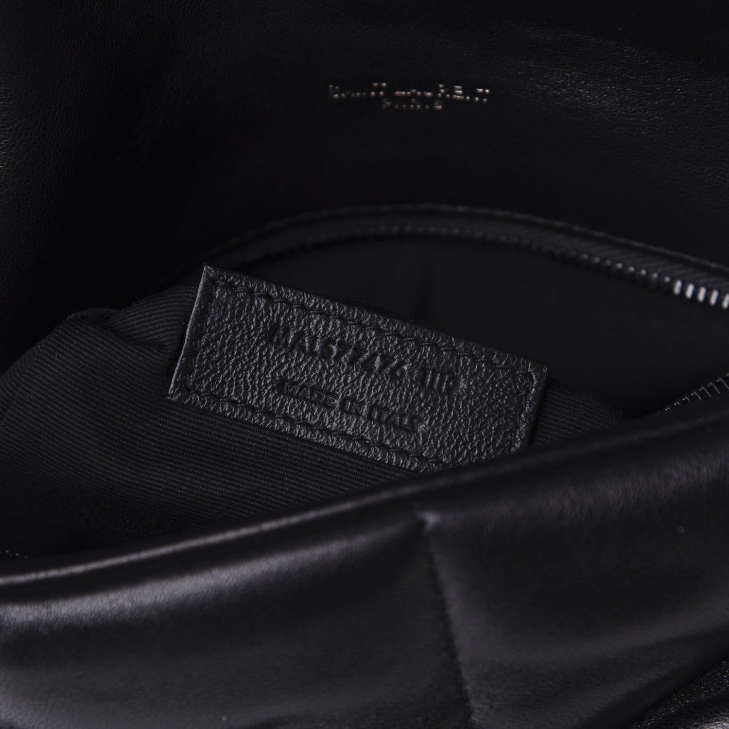 Saint Laurent Lambskin Quilted Small Loulou Puffer Monogram Chain Satchel Black 11 of 12