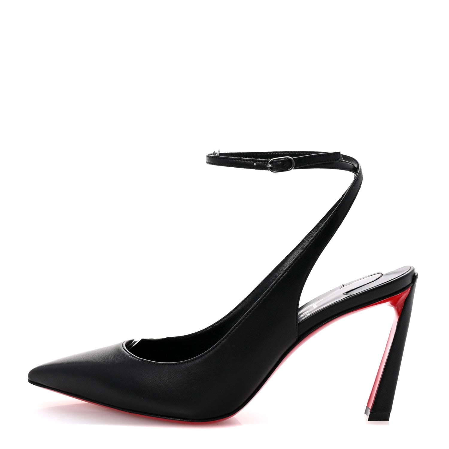 Christian Louboutin Calfskin Condora Sling 100 Pumps 37 Black 1 of 9