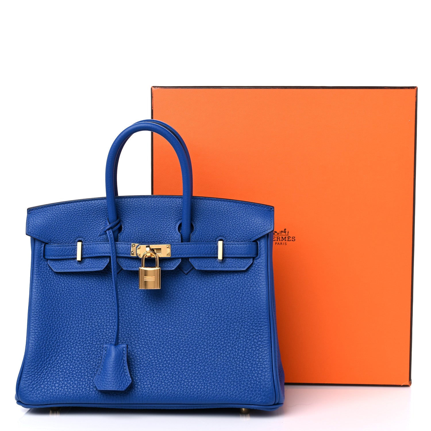 Hermes Togo Birkin 25 Bleu France 11 of 11