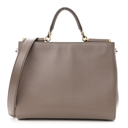 Dolce & Gabbana Dauphine Large Miss Sicily Shopper Tote Grey 1 of 13