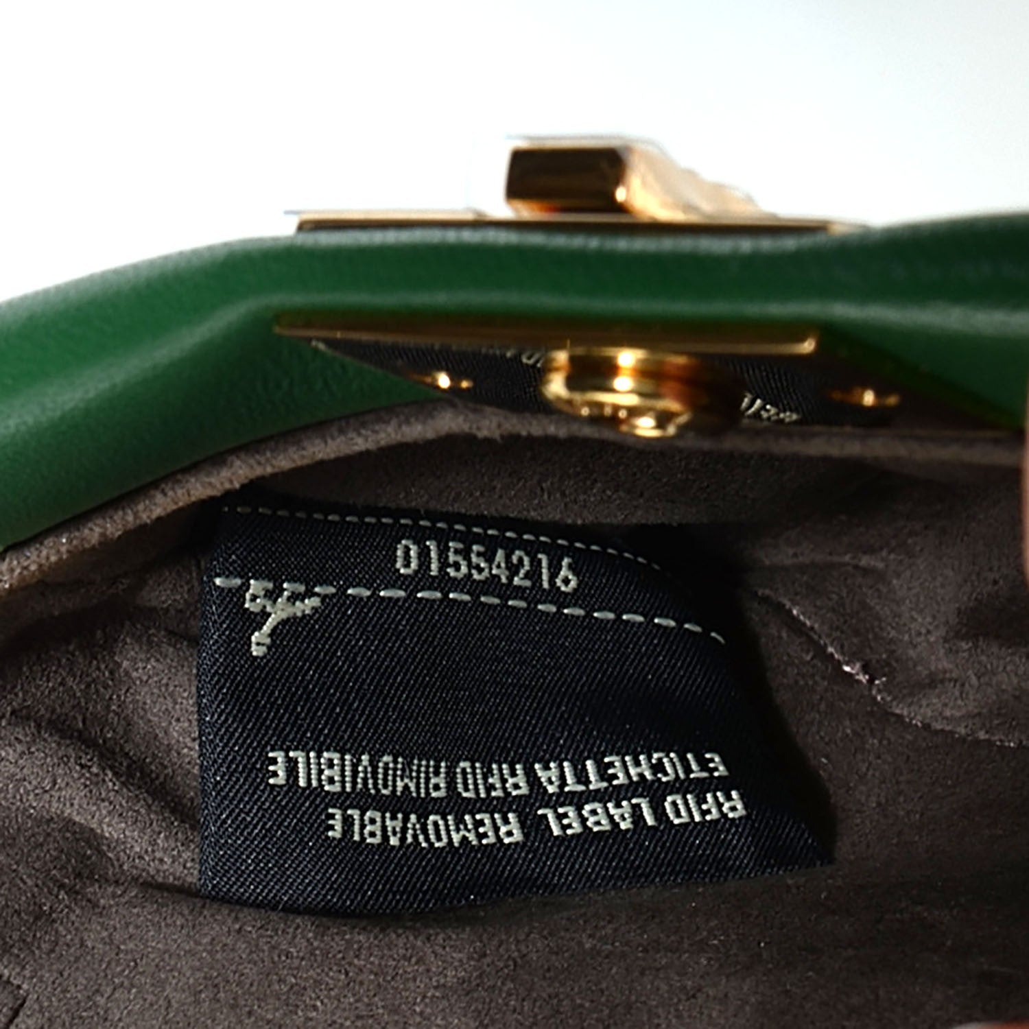Fendi Shiny Nappa Micro Peekaboo Iconic Satchel Verde Smeraldo 7 of 8