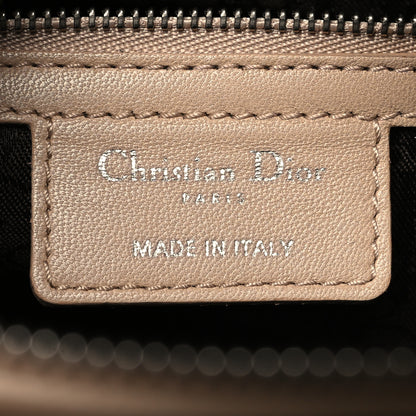 Christian Dior Lambskin Cannage Large Lady Dior Beige 6 of 10