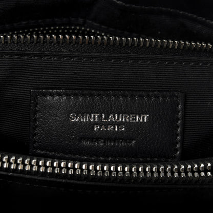 Saint Laurent Calfskin Y Quilted Monogram Medium Loulou Chain Satchel Black 7 of 11