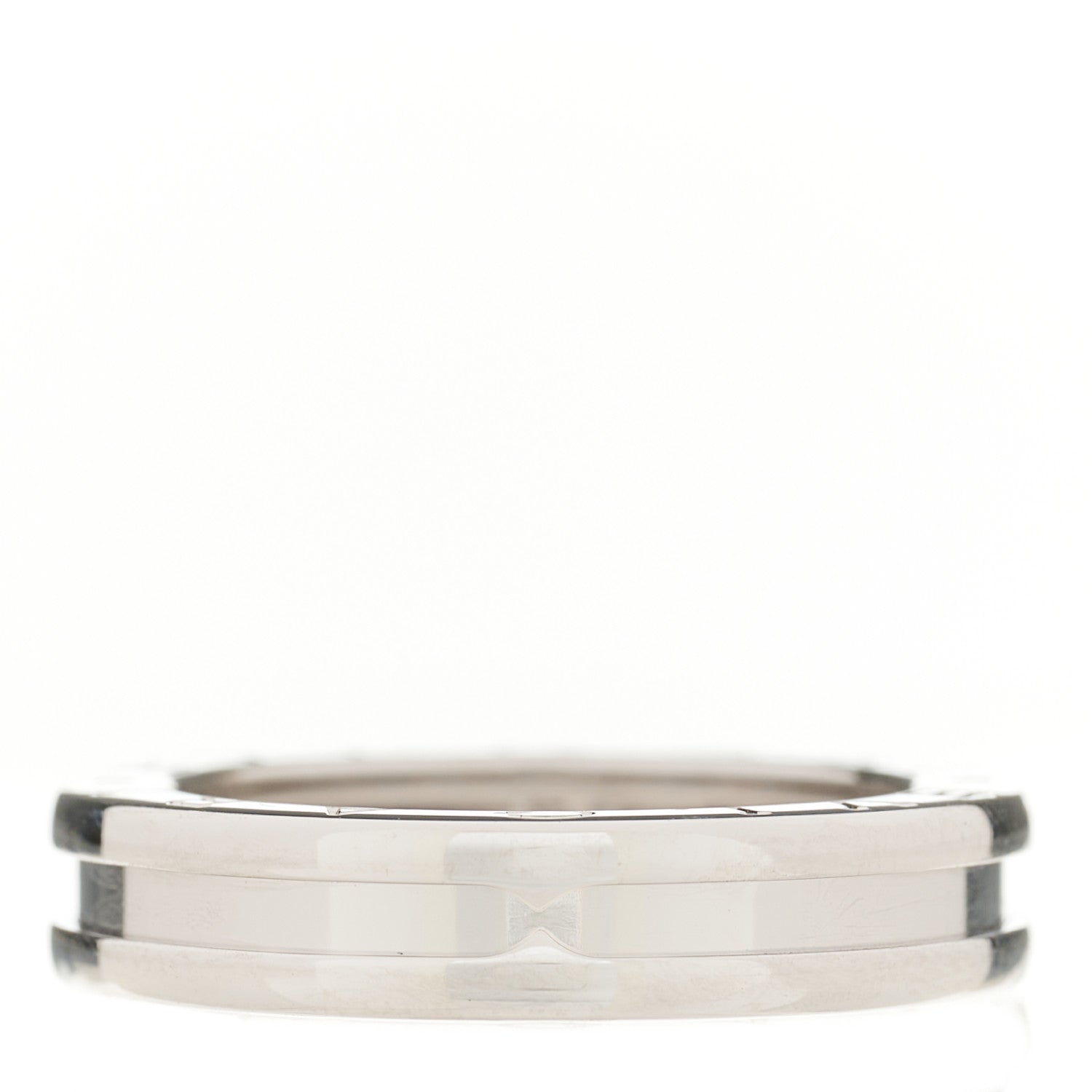 Bulgari 18K White Gold B.Zero1 One-Band Ring 54 6.75 1 of 3