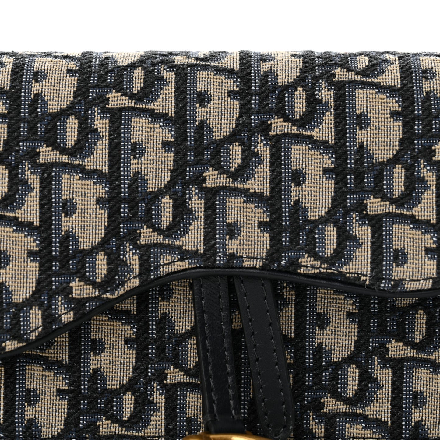 Oblique Saddle Belt Bag Blue