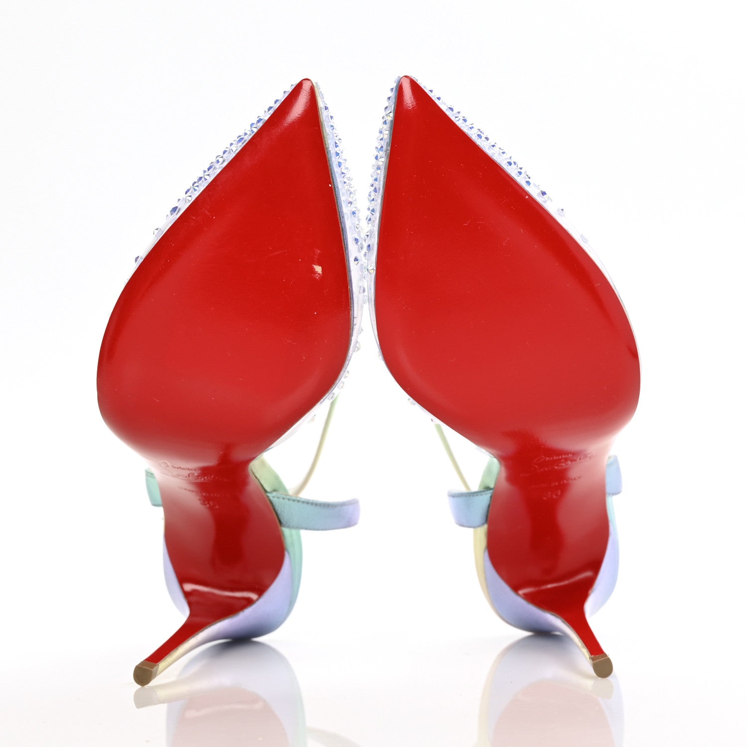 Christian Louboutin PVC Calf Alicoco Spikaqueen 100 Pumps 36 Version White 5 of 7