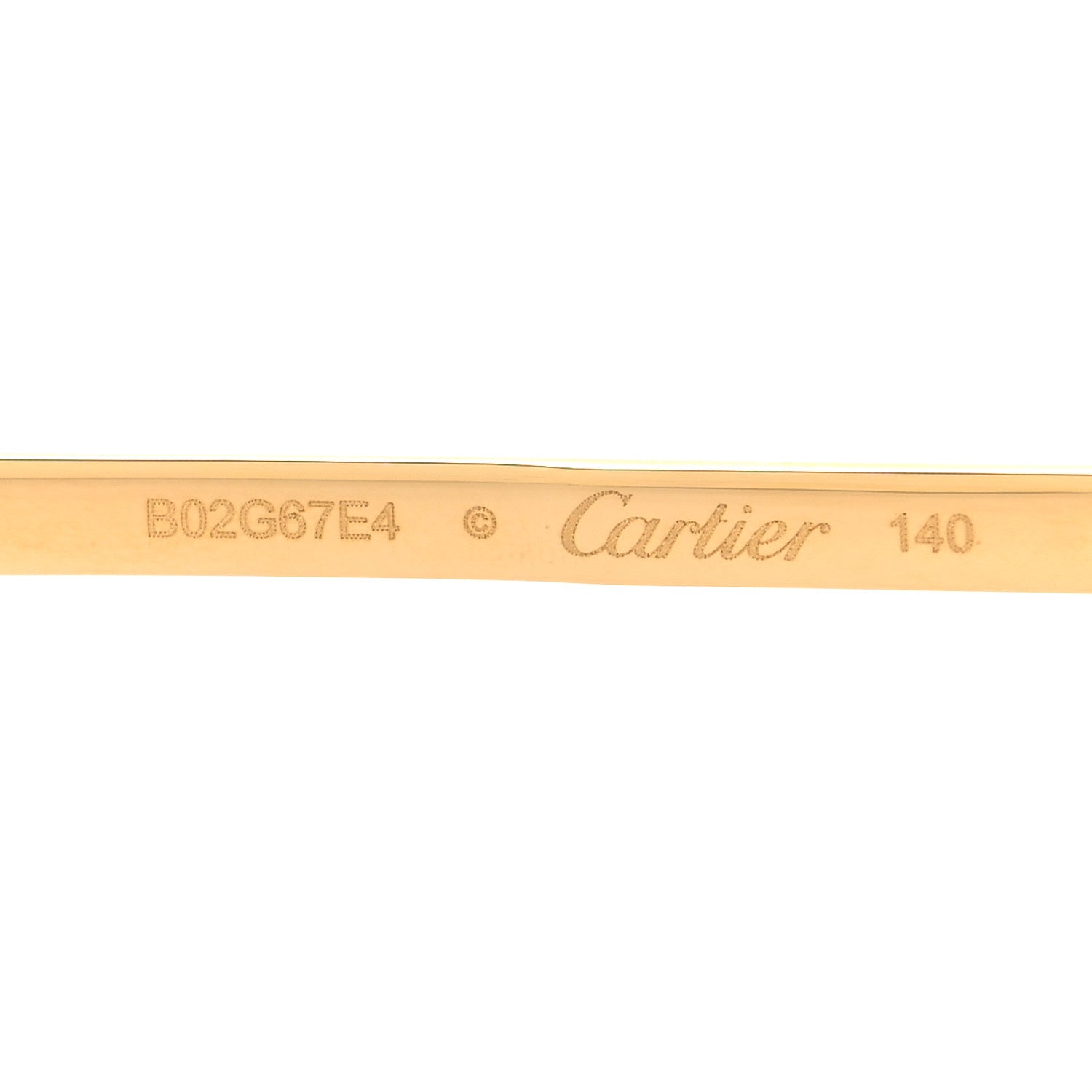 Cartier Santos Sunglasses CT0327S Gold 5 of 7