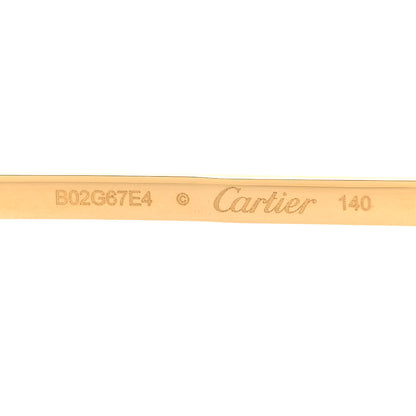 Cartier Santos Sunglasses CT0327S Gold 5 of 7