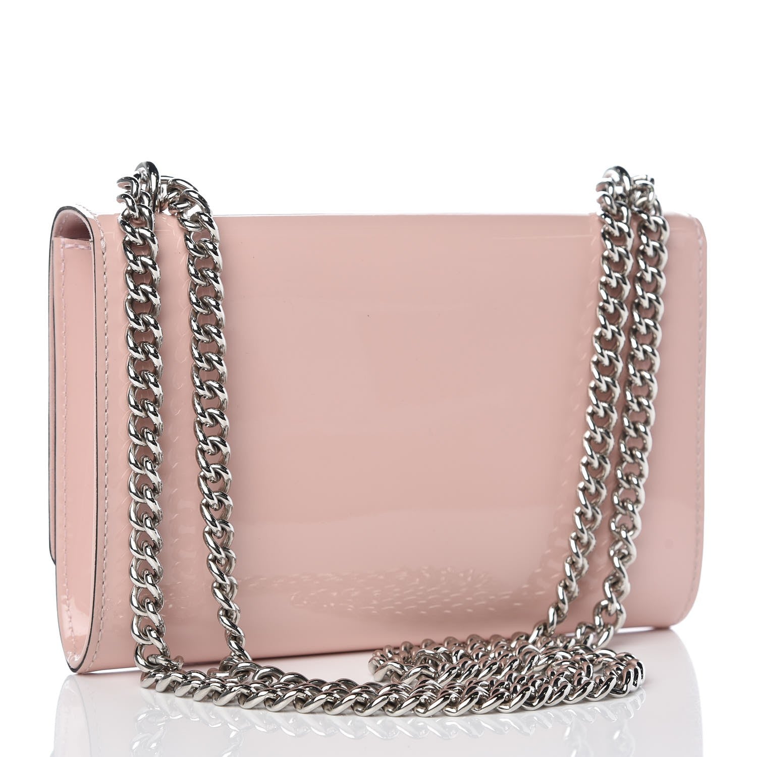 Louis Vuitton Patent Chain Louise MM Rose Ballerine 4 of 9