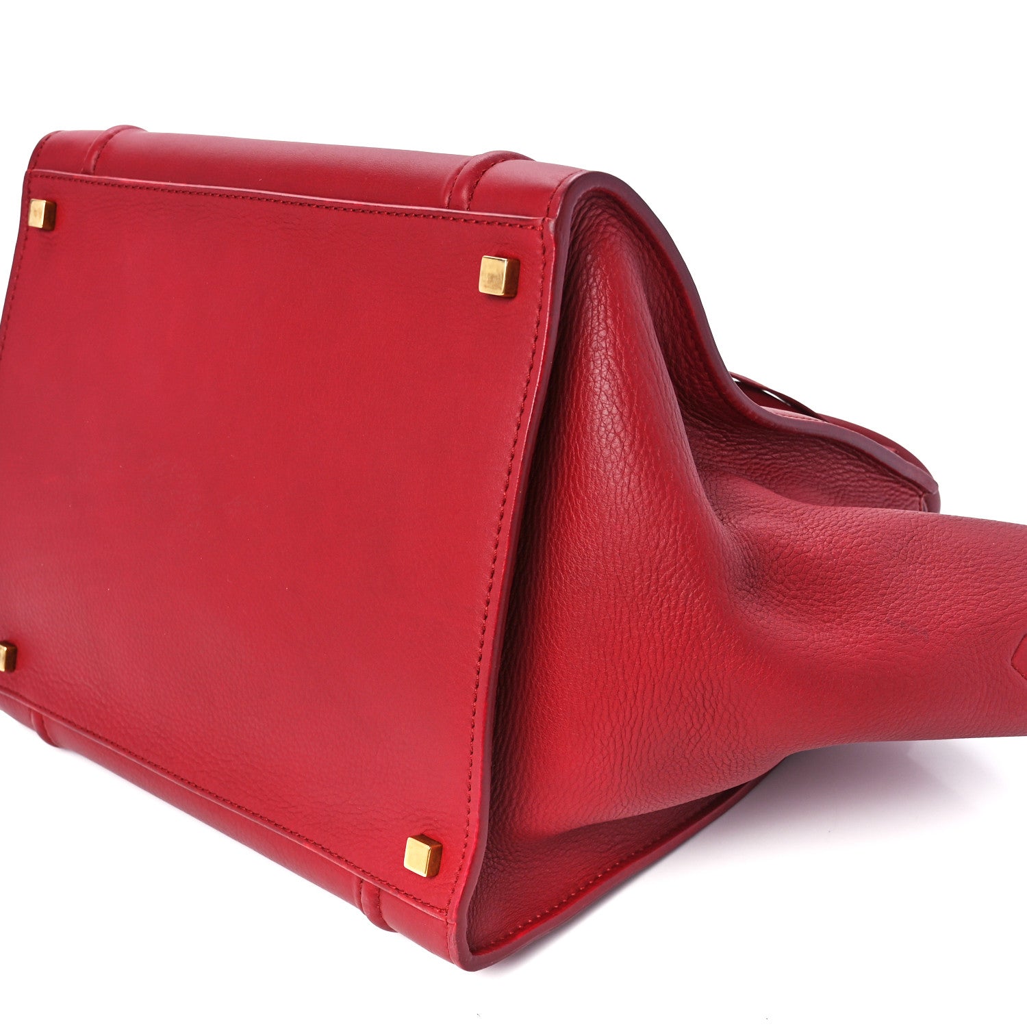 Celine Baby Grained Calfskin Medium Phantom Luggage Carmin 9 of 12