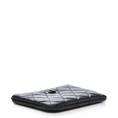 Chanel Aged Calfskin Quilted Small Reissue Cosmetic Case So Black 4 of 9
