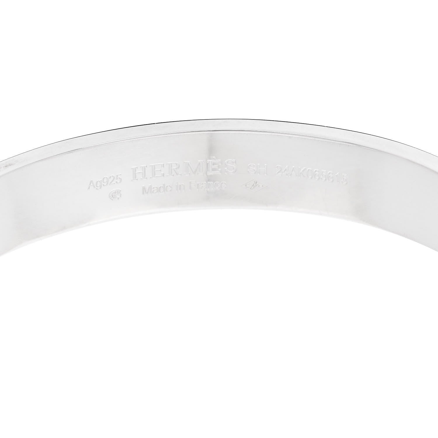 Hermes Sterling Silver PM Collier De Chien Bracelet SH 3 of 4