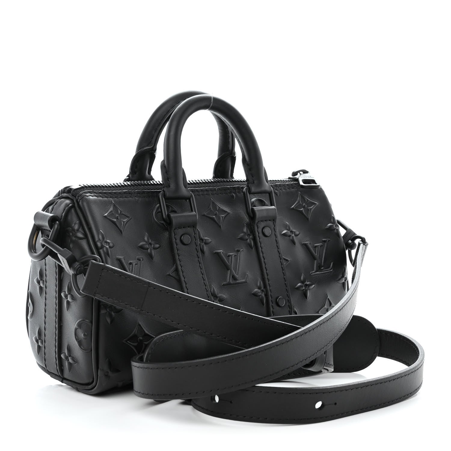 Louis Vuitton Monogram Seal Keepall XS Black 3 of 9