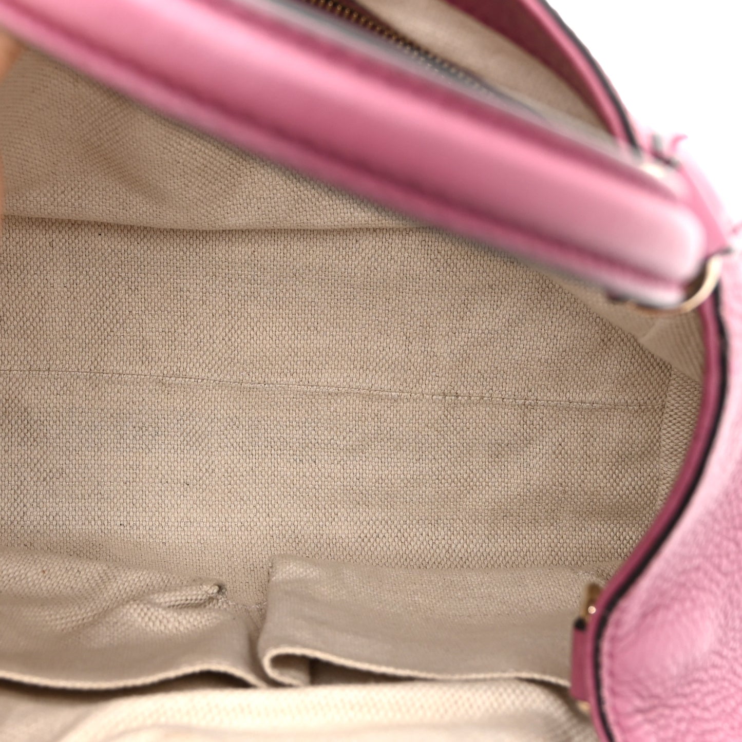 Pebbled Calfskin Small Soho Shoulder Bag Peonia Flower