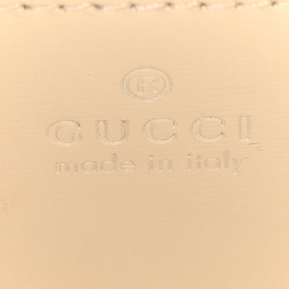 Gucci Calfskin Studded Loved Small Diana Tote Bag Mystic White Hibiscus Red 6 of 10