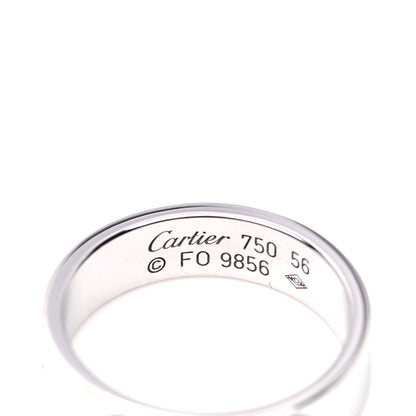 Cartier 18K White Gold 5.5mm LOVE Ring 56 7.5 5 of 6