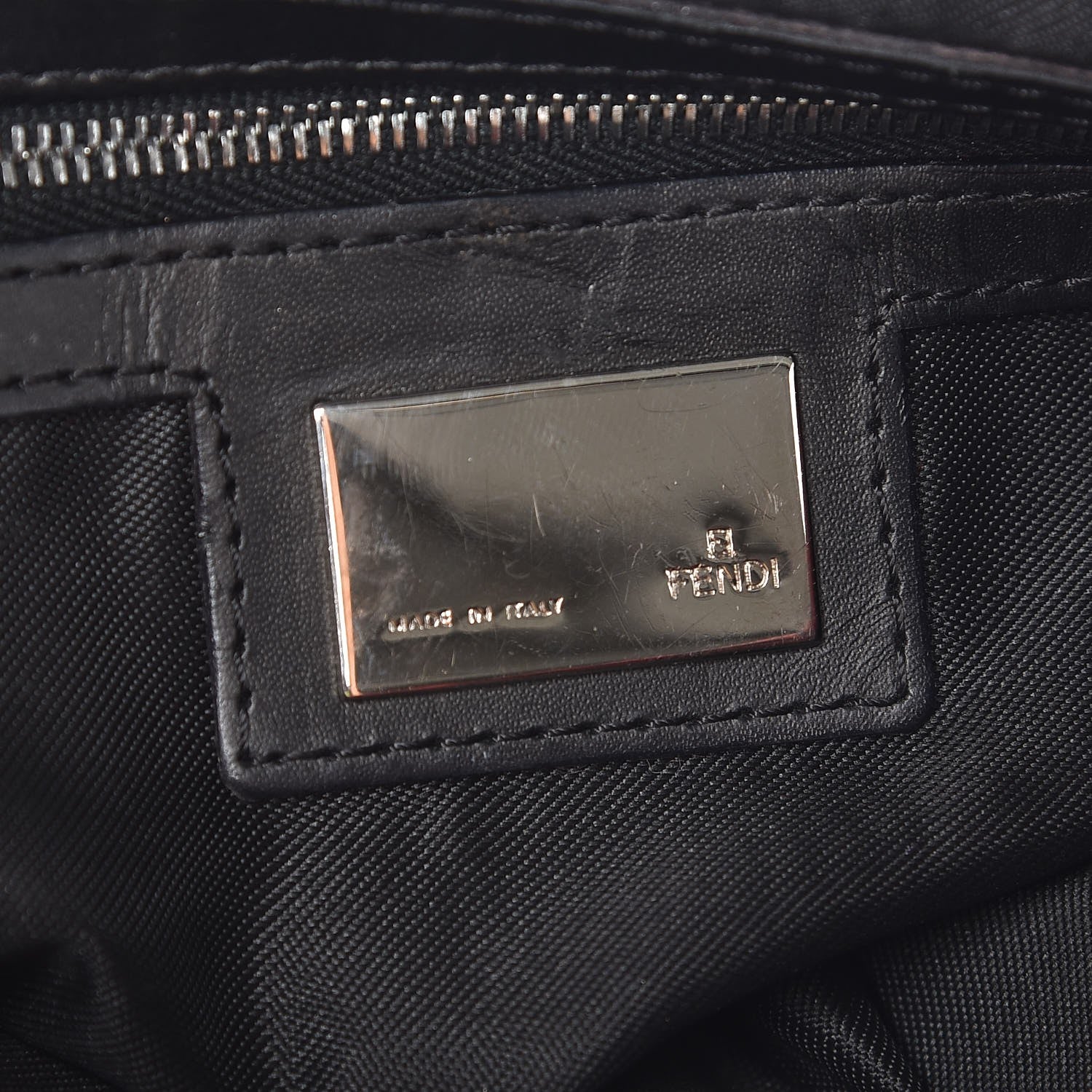 Fendi Zucchino Baguette Red Black 6 of 7