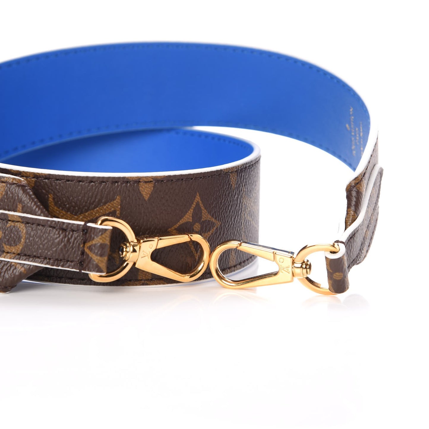 Monogram Bandouliere Shoulder Strap Blue