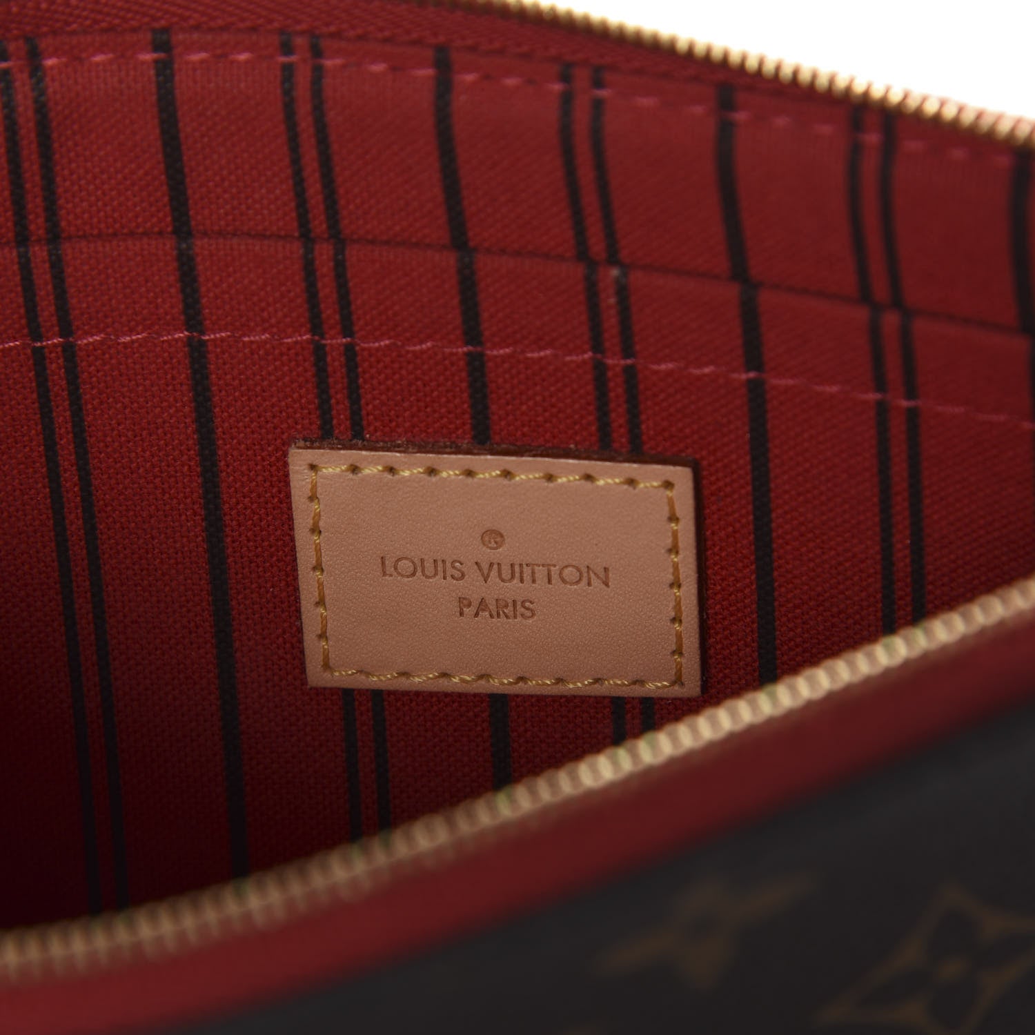 Louis Vuitton Monogram Neverfull MM GM Pochette Cherry 5 of 10