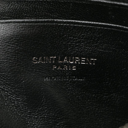 Saint Laurent Grain De Poudre Matelasse Monochrome Monogram Mini Lou Camera Bag Black 6 of 10