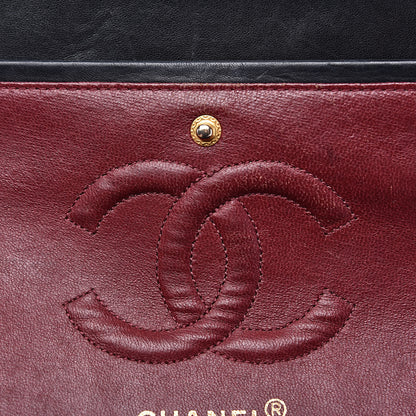 Chanel Lambskin Quilted Medium Double Flap Black 11 of 15