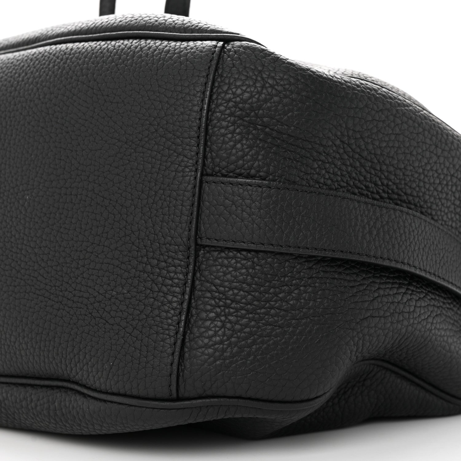 Christian Dior Grained Calfskin Saddle Soft Bag Black 9 of 9