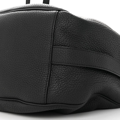 Christian Dior Grained Calfskin Saddle Soft Bag Black 9 of 9