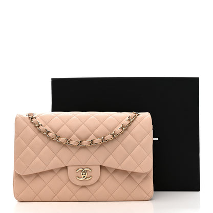 Chanel Caviar Quilted Jumbo Double Flap Light Pink 12 of 12
