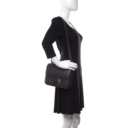 Hermes Matte Alligator Constance 24 Graphite 2 of 18