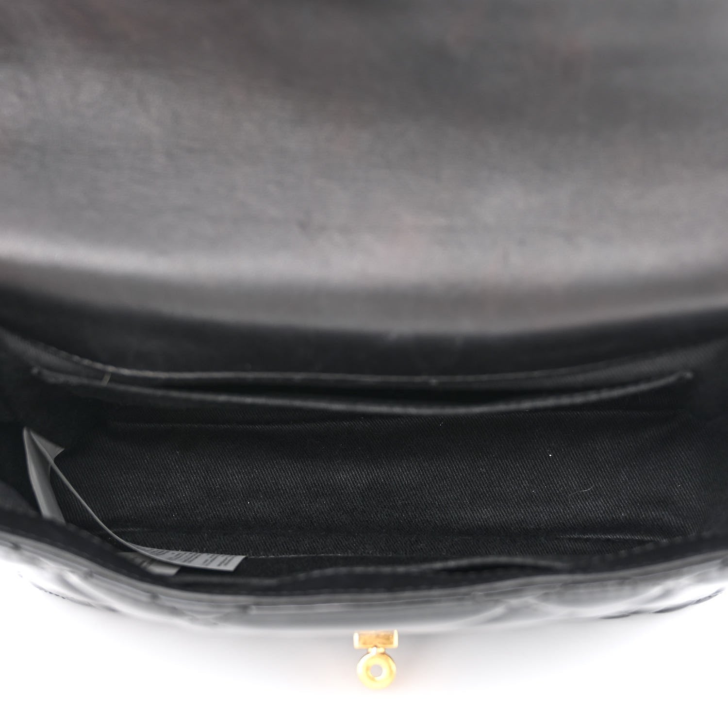 Versace Patent Quilted Icon Shoulder Bag Black 5 of 14