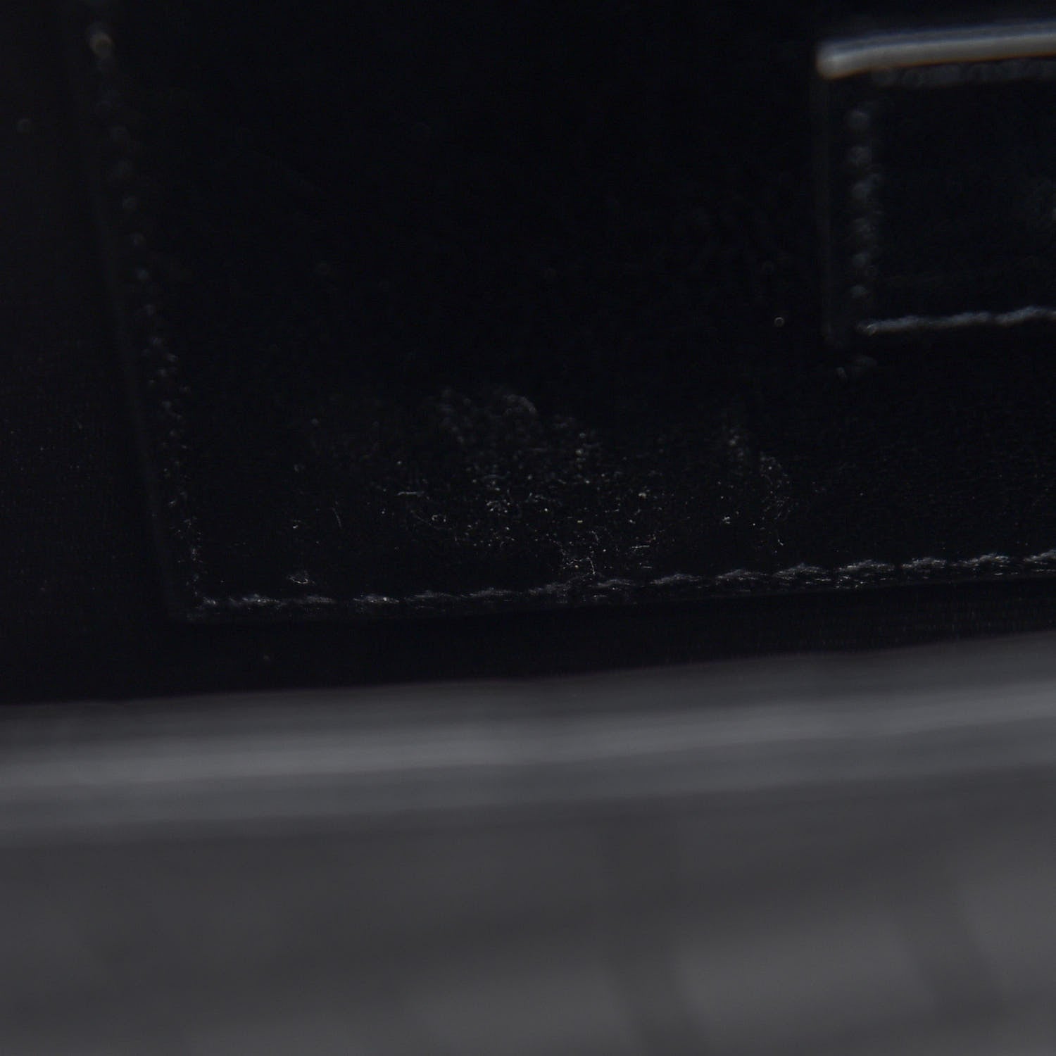 Saint Laurent Calfskin Crocodile Embossed Medium Classic Monogram Kate Satchel Black 6 of 8