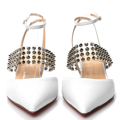Christian Louboutin CHRISTIAN LOUBOUTIN Kid PVC Zarli Levita 55 Pumps 37 White 2 of 10