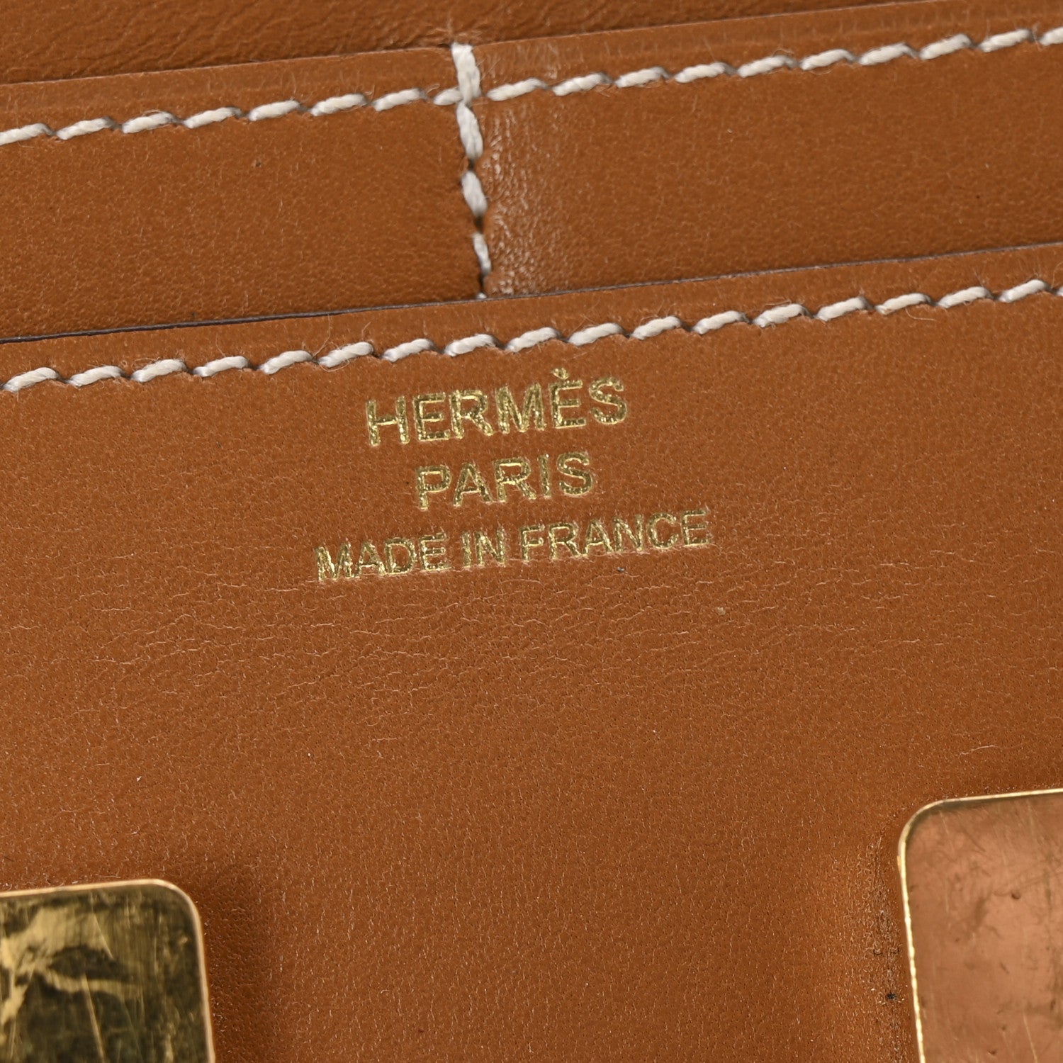 Hermes Tadelakt Constance Short Wallet Gold 6 of 9