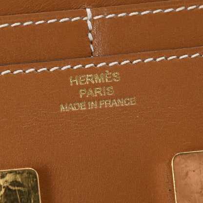 Hermes Tadelakt Constance Short Wallet Gold 6 of 9