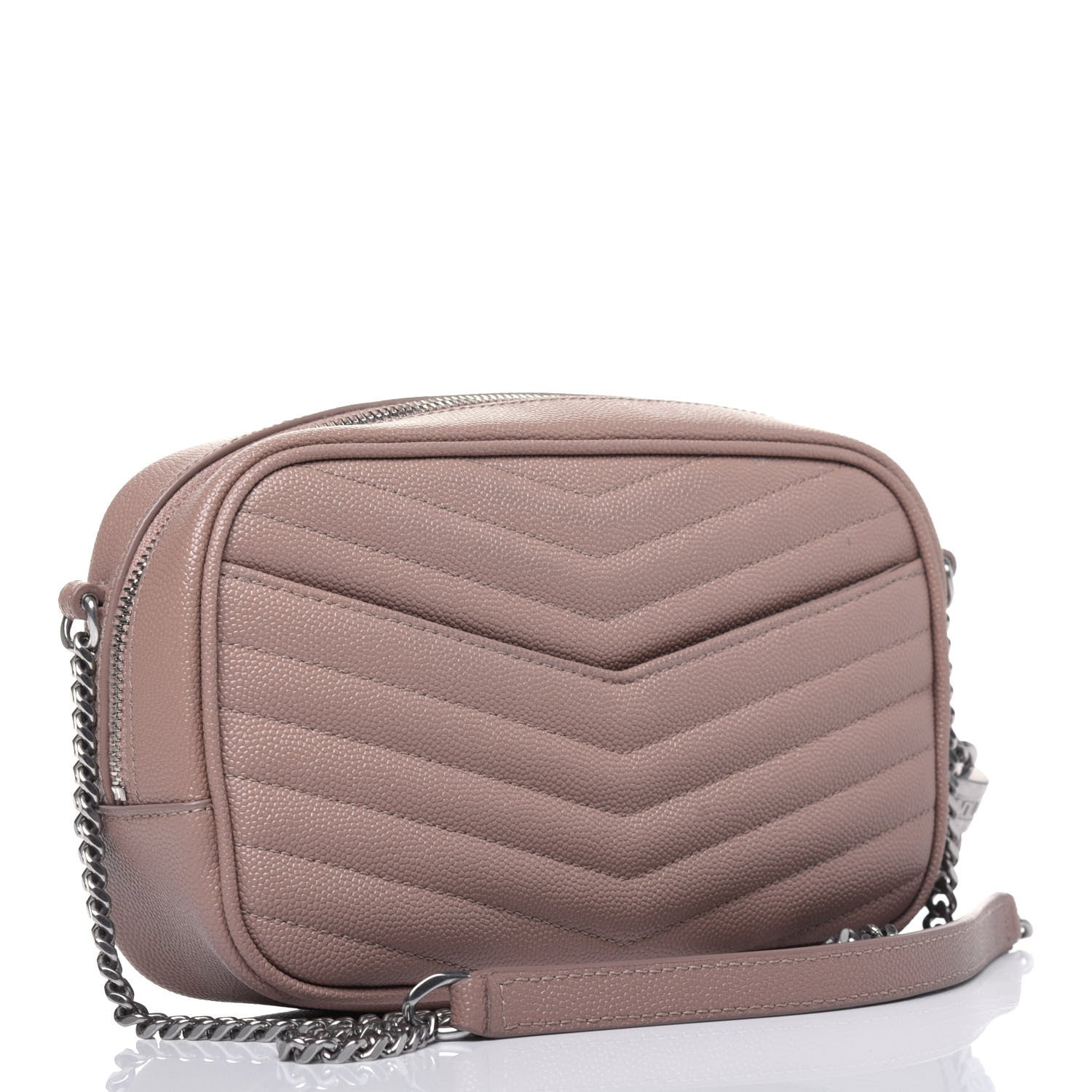 Saint Laurent Grain De Poudre Matelasse Monogram Mini Lou Camera Bag Gold Sand 3 of 12
