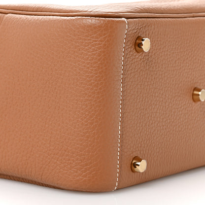 Hermes Taurillon Clemence Lindy 26 Gold 9 of 11