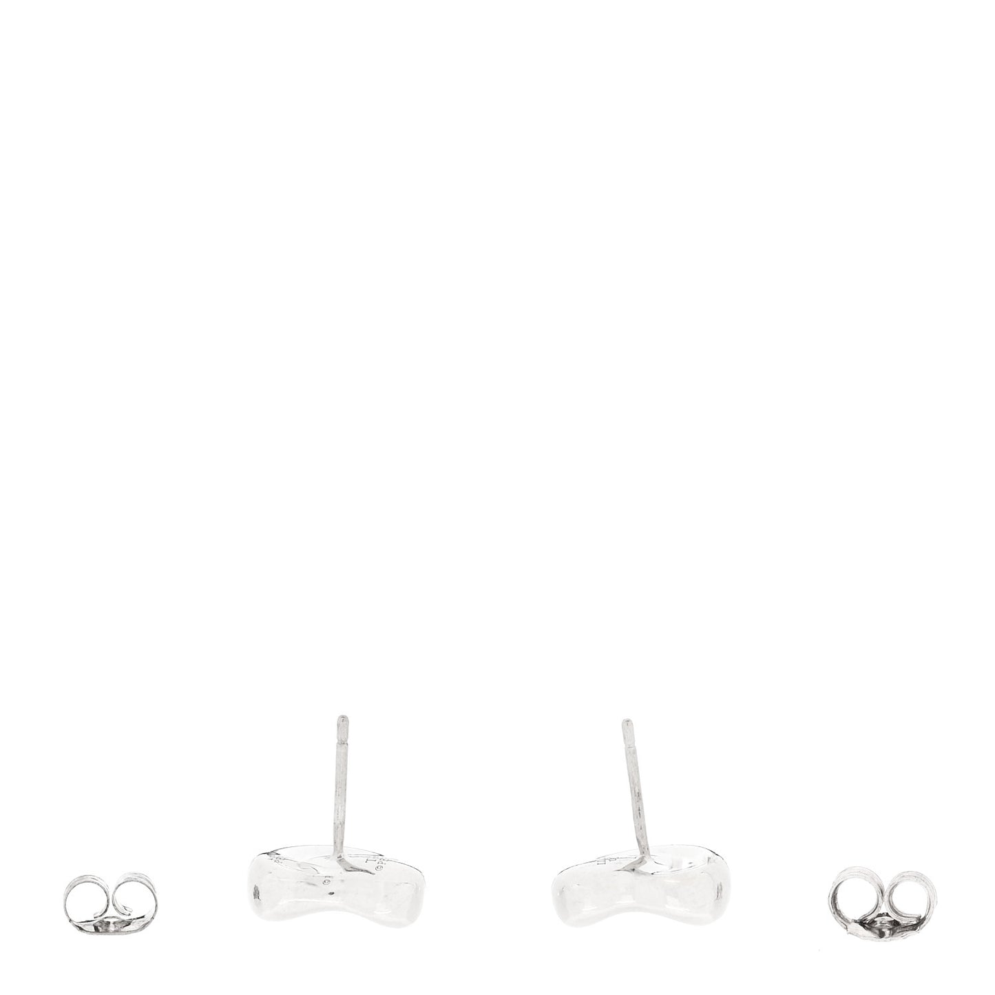 Sterling Silver 11mm Elsa Peretti Bean Earrings