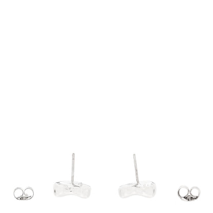 Tiffany Sterling Silver 11mm Elsa Peretti Bean Earrings 3 of 5