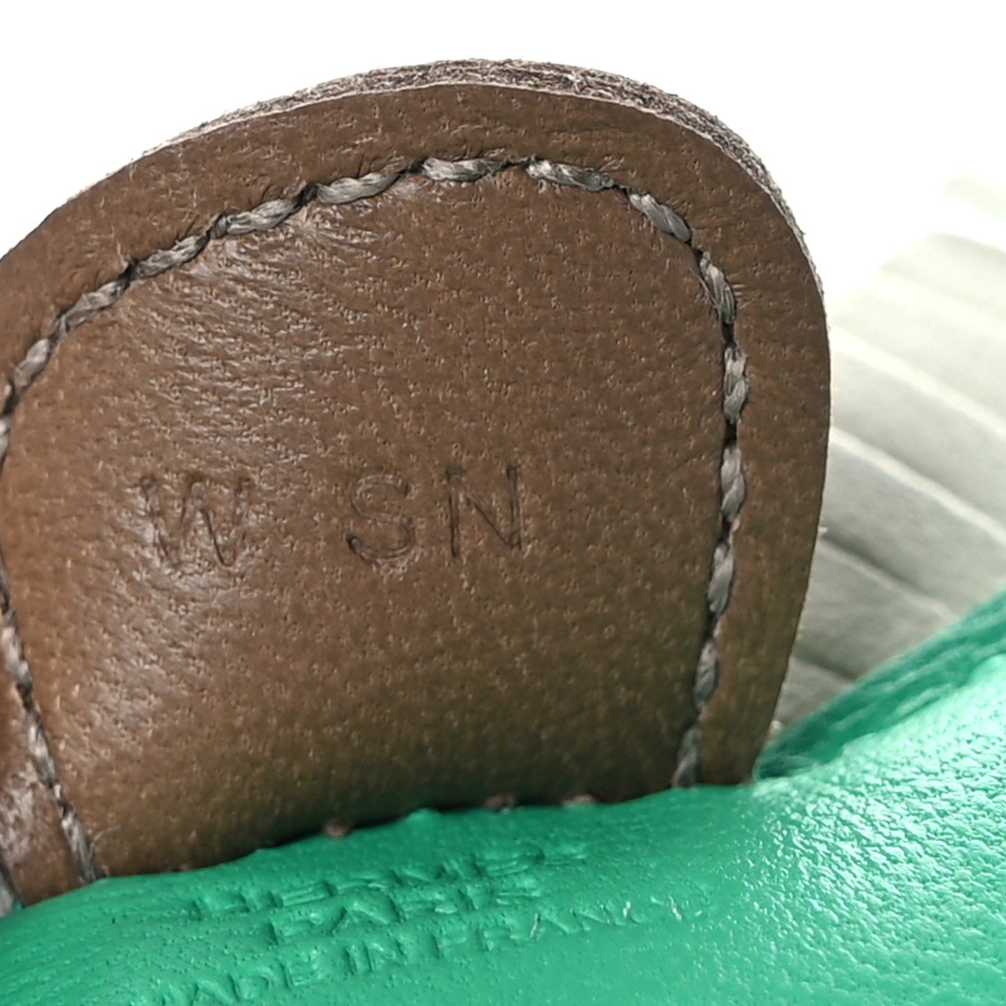 Milo Lambskin Grigri Rodeo Horse Bag Charm PM Menthe Vert Fizz Etoupe
