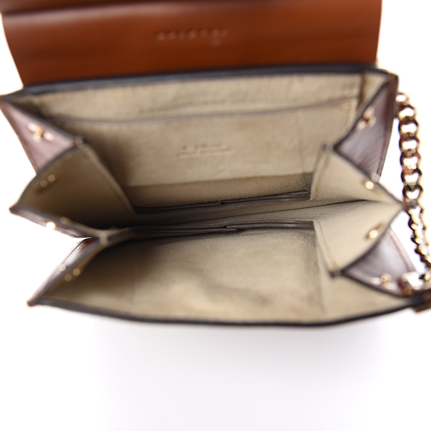 Chloe Suede Calfskin Mini Faye Bracelet Bag Tobacco 5 of 10
