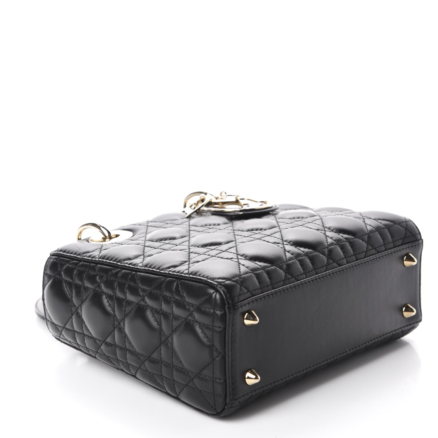 Christian Dior Lambskin Cannage Small My ABCDior Lady Dior Black 4 of 11