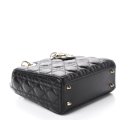 Christian Dior Lambskin Cannage Small My ABCDior Lady Dior Black 4 of 11
