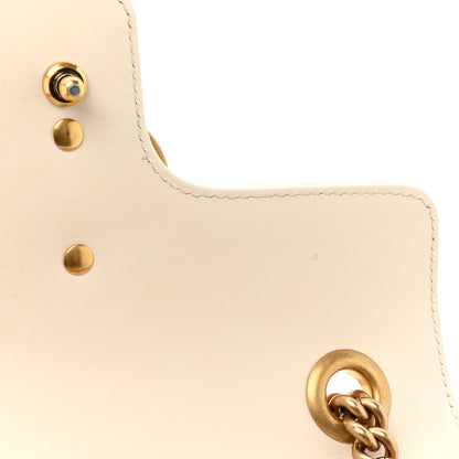 Gucci Calfskin Matelasse Mini GG Marmont Shoulder Bag White 11 of 11