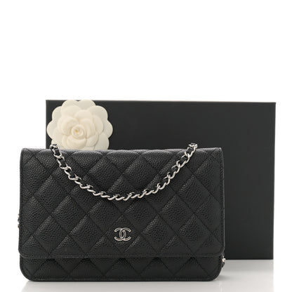 Chanel Caviar Quilted Wallet on Chain WOC Black 11 of 11