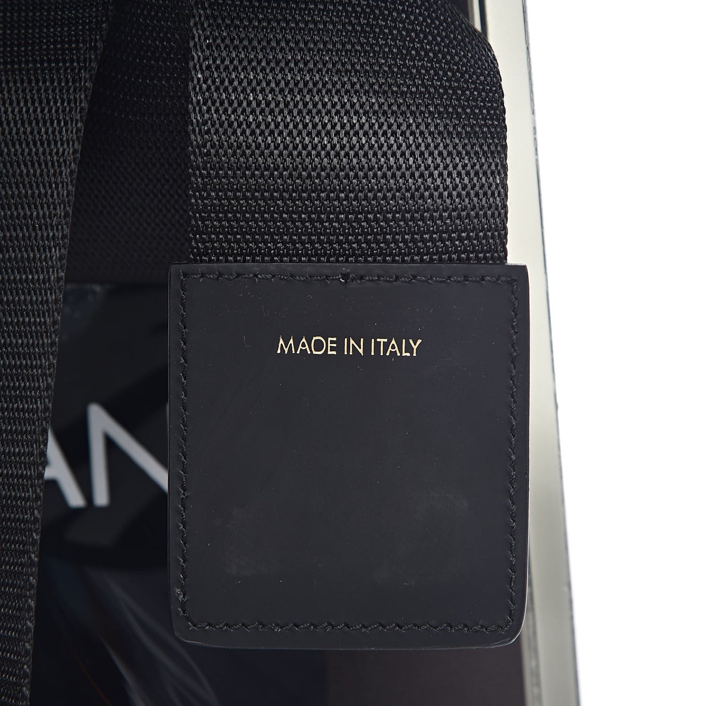 PVC Street Shopping Logo Tote Black