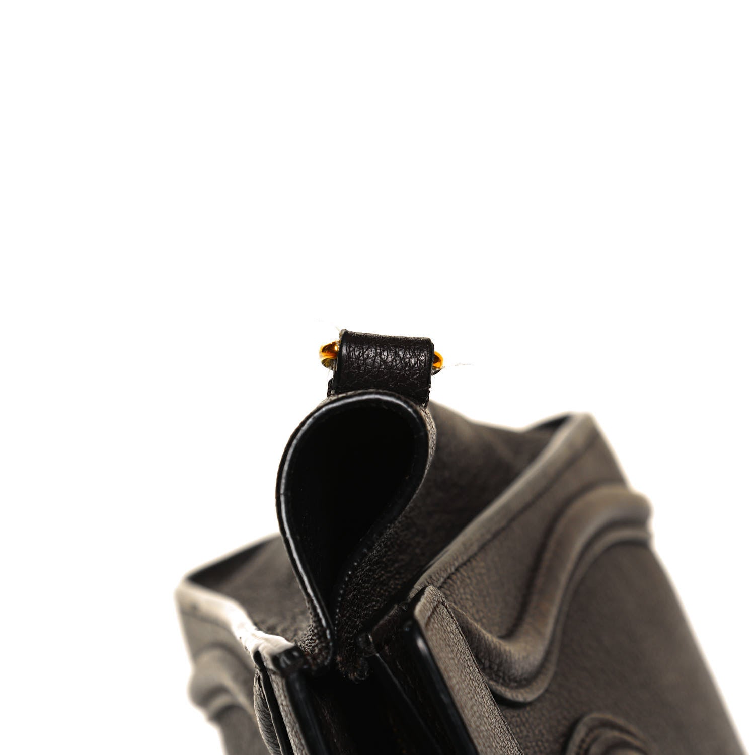 Celine Goatskin Nano Luggage Dark Taupe 9 of 14